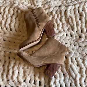 Brown booties- never worn